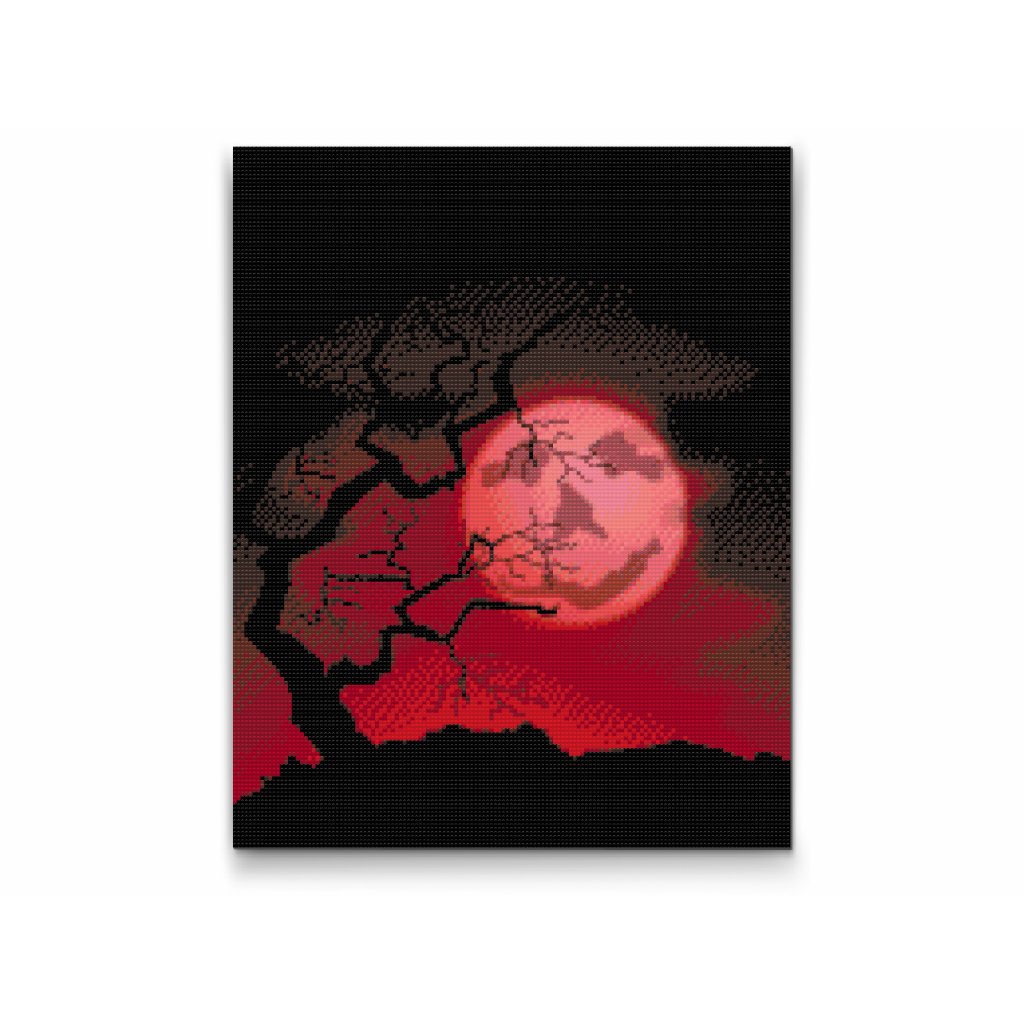 Pintura de diamante - Luna espeluznante 2