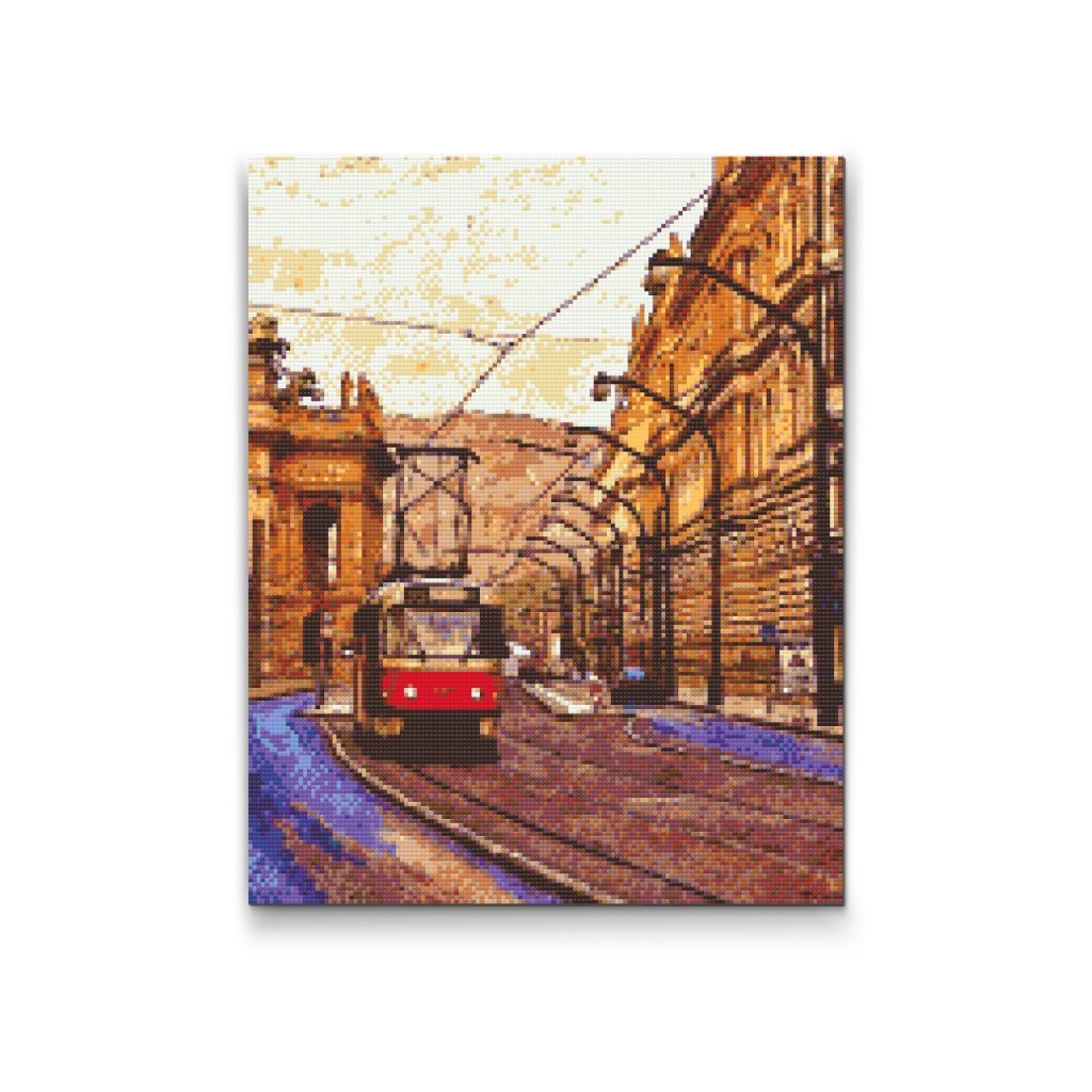 Pintura de diamante - Tranvía de Praga