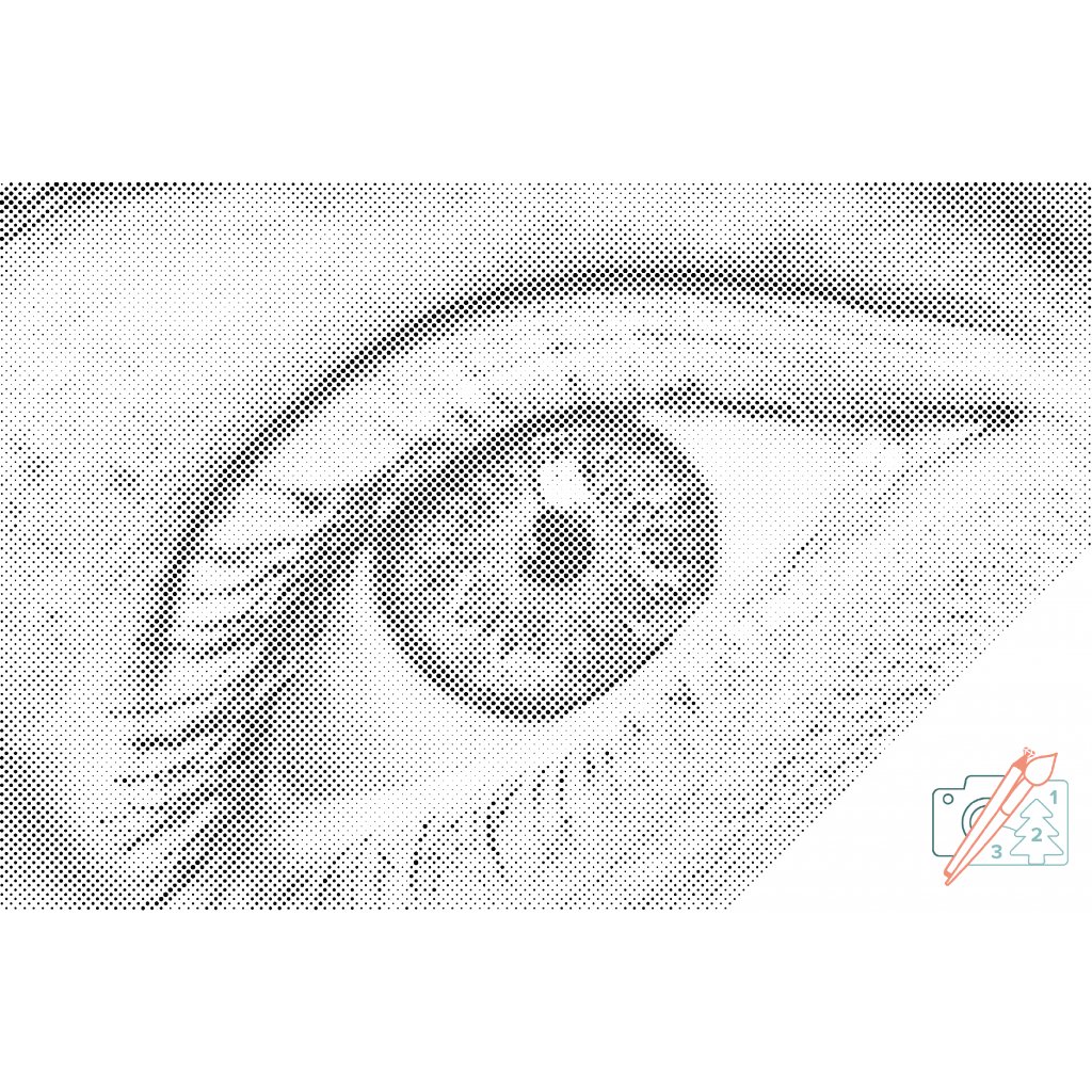 Puntillismo – Ojo humano