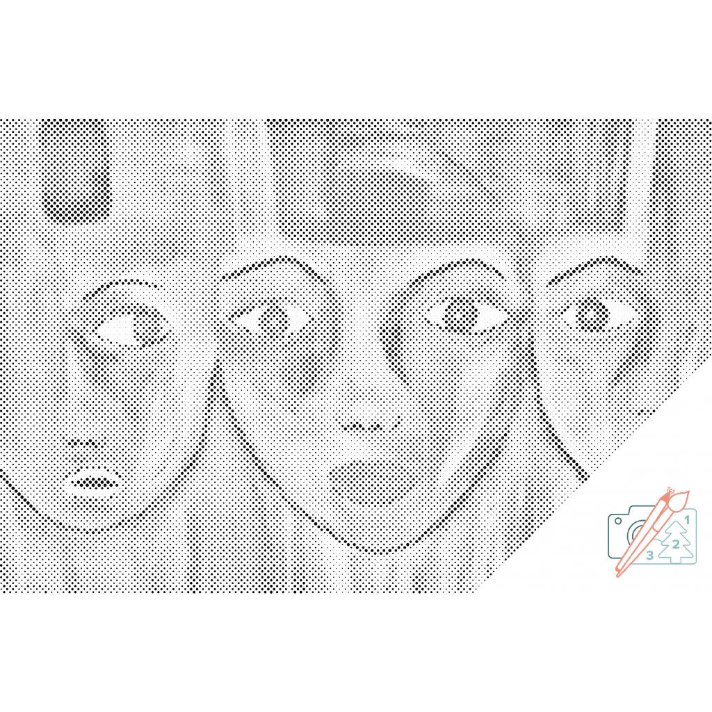 Puntillismo – Caras pintadas