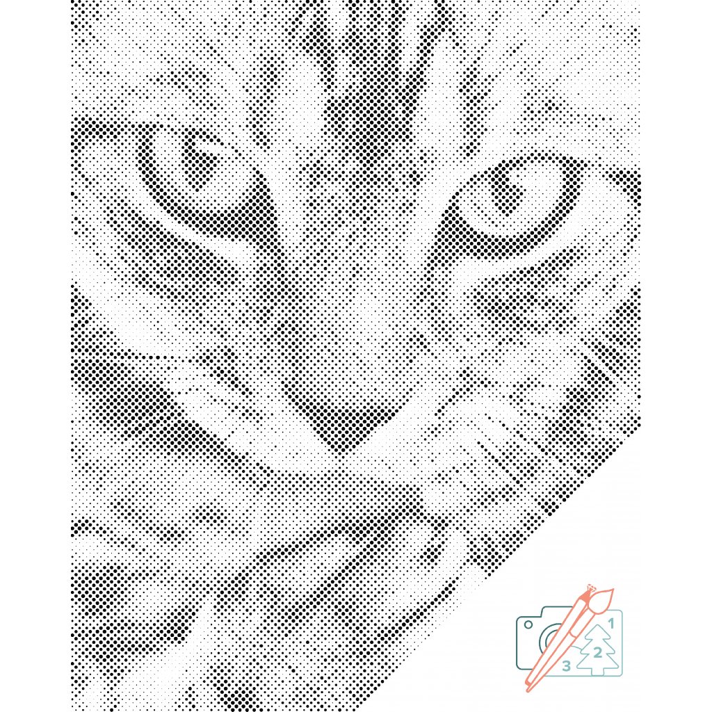 Puntillismo – Gato dulce