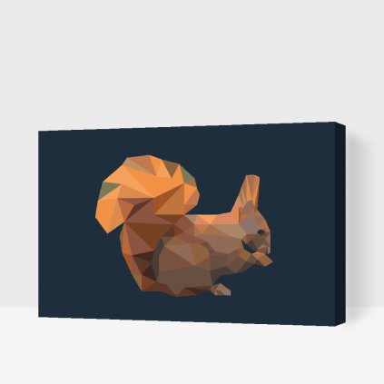 Pintura por números - Ardilla gráfica