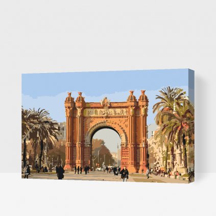 Pintura por números - Arco de Triunfo de Barcelona