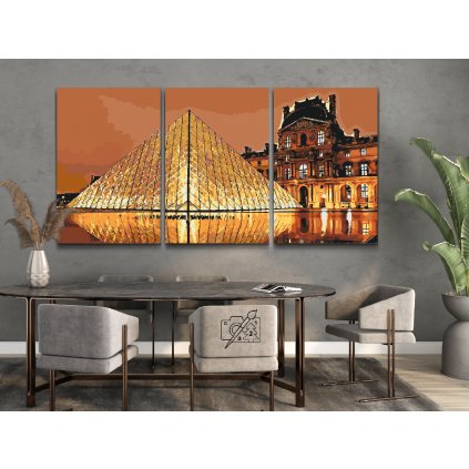 Pintura por números - Louvre (juego de 3)