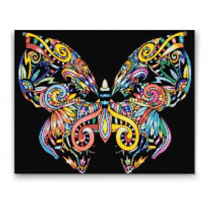 Pintura de diamante - Mandala de mariposa