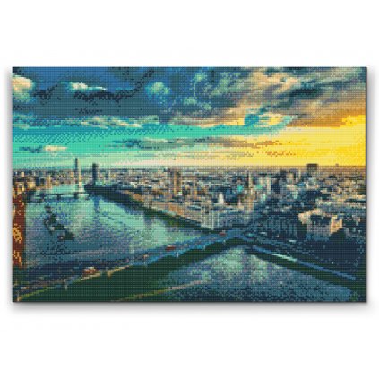 Pintura de diamante - Vista de la ciudad - Londres