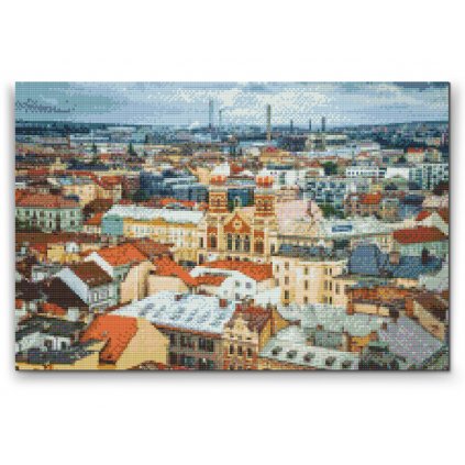 Pintura de diamante - Vista de la ciudad - Pilsen