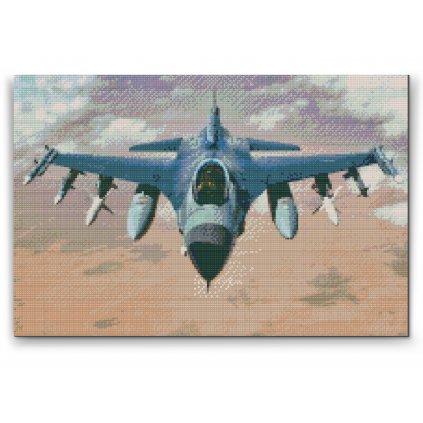Pintura de diamante - Avión de combate