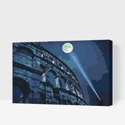 Pintura por números - Coliseo de noche