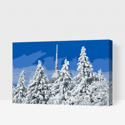 Pintura por números - Ještěd nevado