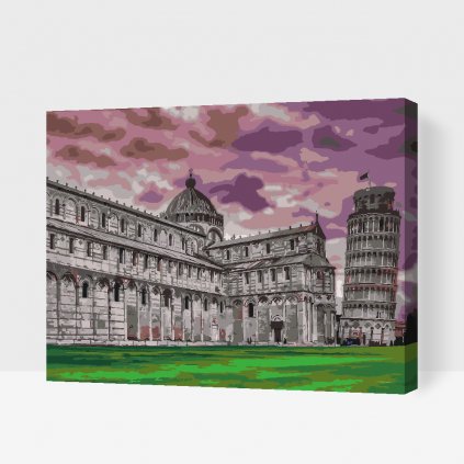 Pintura por números - Torre inclinada de Pisa 2