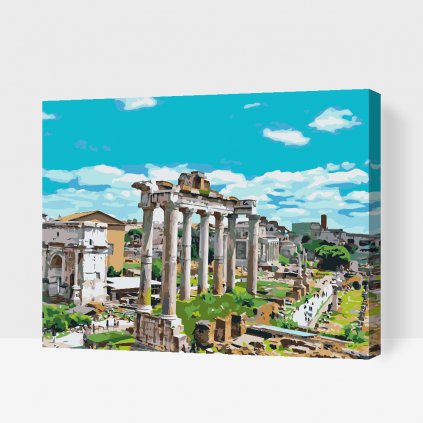 Pintura por números - Foro romano, Roma 3