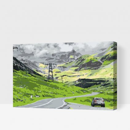 Pintura por números - Transfăgărășan, Rumanía