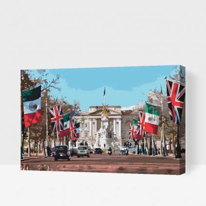 Pintura por números - Palacio de Buckingham, Inglaterra