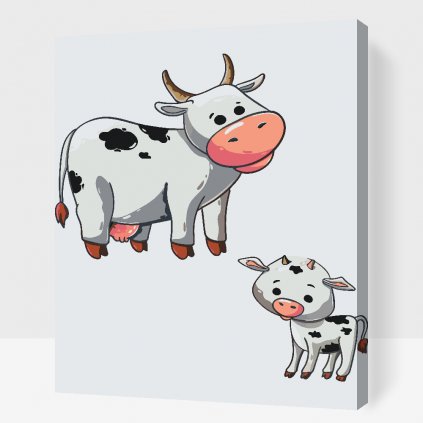 Pintura por números - Vacas