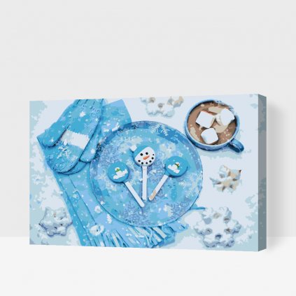 Pintura por números - Fondo navideño 3