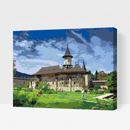Pintura por números - Monasterio de Moldovita, Rumanía