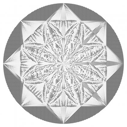 Puntillismo – Mandala de estrellas