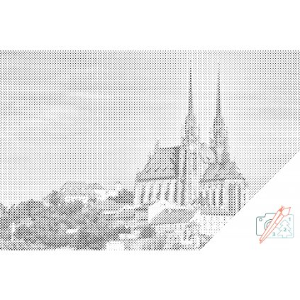 Puntillismo – Catedral de San Pedro y San Pablo - Brno