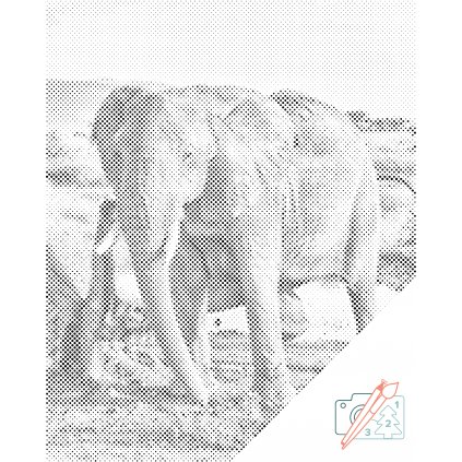 Puntillismo – Safari: Elefante