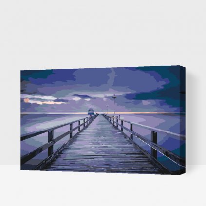 Pintura por números - Puente en el mar Báltico