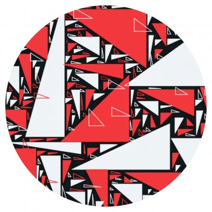 Pintura por números - Triángulos rojos y blancos
