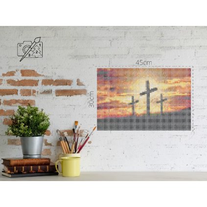 Cuentas para planchar - 3 cruces