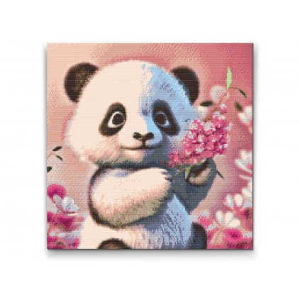 Pintura de diamante - Panda adorable