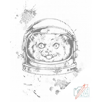 Puntillismo – Gato de la NASA