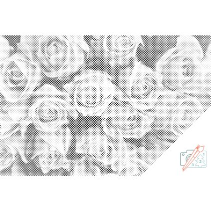 Puntillismo – Ramo de rosas