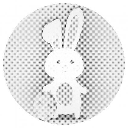 Puntillismo – Conejo de Pascua