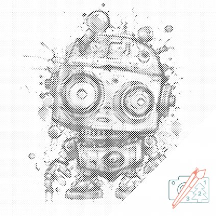 Puntillismo – Robot adorable