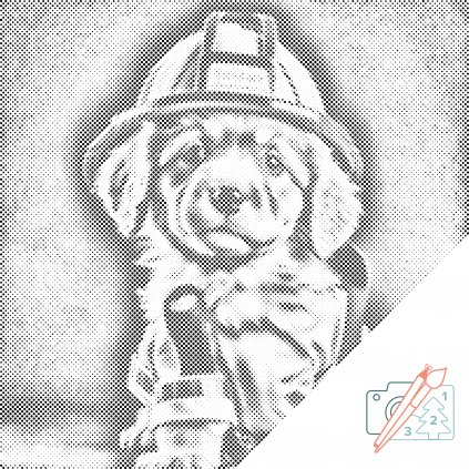 Puntillismo – Perro del bombero