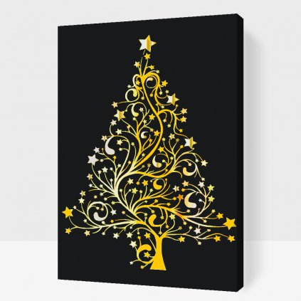 Pintura por números - Árbol navideño