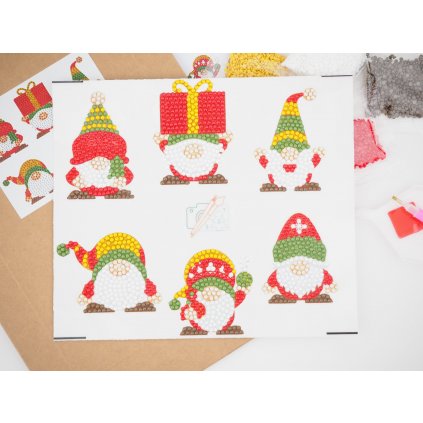 Diamond stickers - Christmas Gnomes