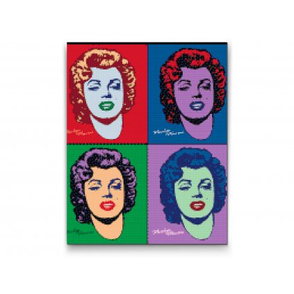 Pintura de diamante - Cuatro tonos de Marilyn