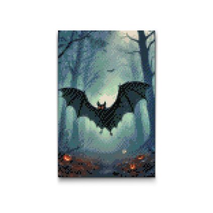 M2_Pintura_con_diamantes_-_Murciélago_en_el_bosque