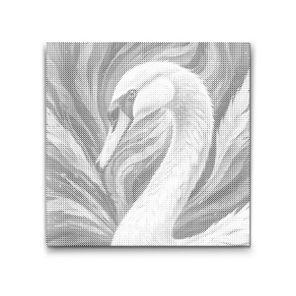 M2_Puntillismo_-_Cisne_en_tonos_de_verde_apagado