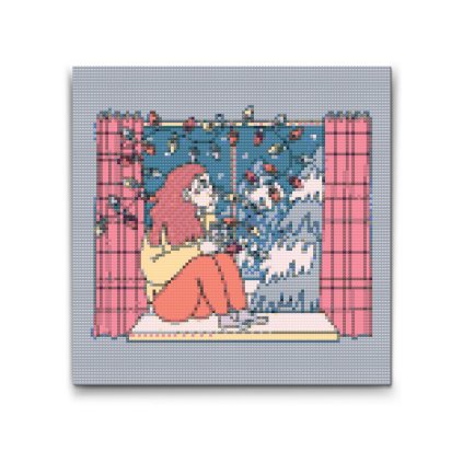 M2_Pintura_con_diamantes_-_Ilustración_-_Café_en_la_ventana