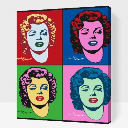 Pintura por números - Cuatro tonos de Marilyn