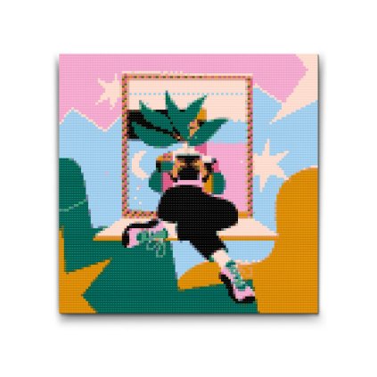 M2_Pintura_con_diamantes_-_Ilustración_-_Chica_en_la_ventana