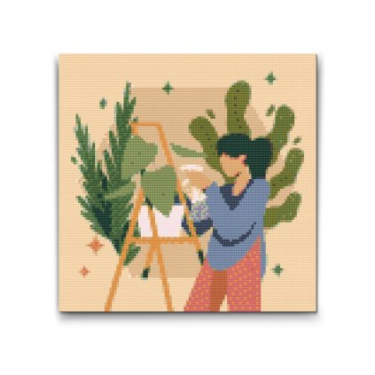 M2_Pintura_con_diamantes_-_Ilustración_-_Plantas_de_interior_2