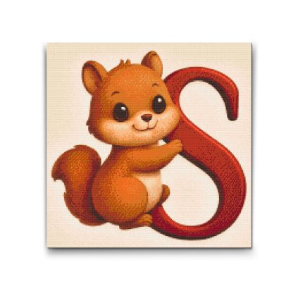 M2_Pintura_con_diamantes_-_Letra_S_–_Con_un_animal