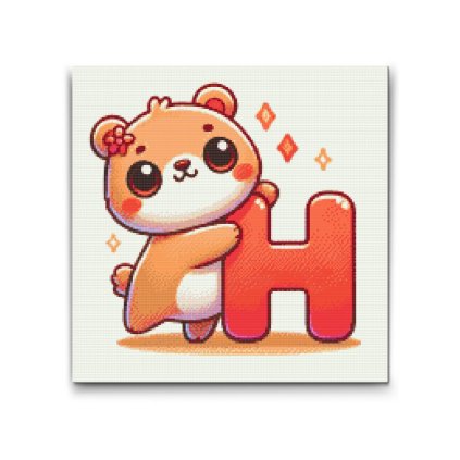 M2_Pintura_con_diamantes_-_Letra_H_–_Con_un_animal