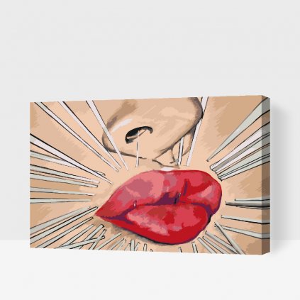 Pintura por números - Labios