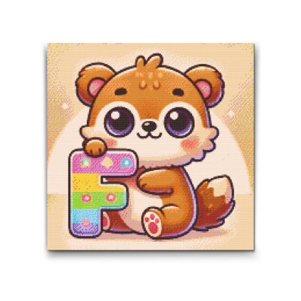 M2_Pintura_con_diamantes_-_Letra_F_–_Con_un_animal