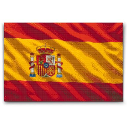 Pintura_con_diamantes_Bandera_de_Espana_M2