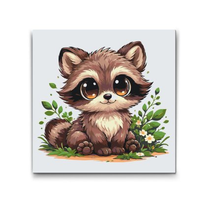 Pintura_por_numeros_Mapache_de_ojos_grandes_M2