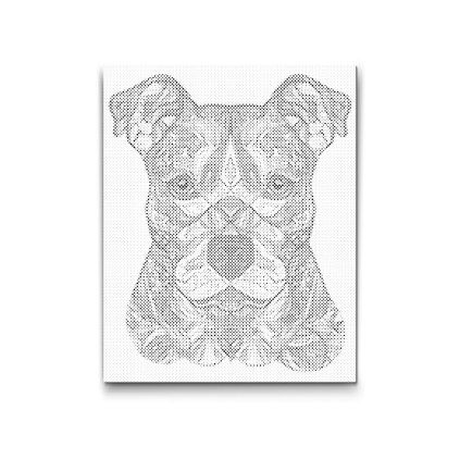 Puntillismo_Mandala_pitbull_M2