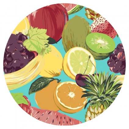 Pintura por números - Frutas de todo tipo